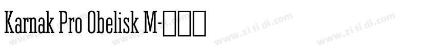 Karnak Pro Obelisk M字体转换 Karnak Pro Obelisk M字体转换